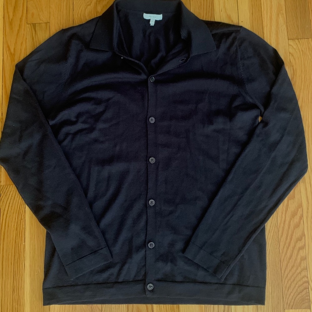 REISS Men’s Large Button Down Sweater Cardigan